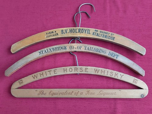 Vintage wooden coat - wooden, hangers