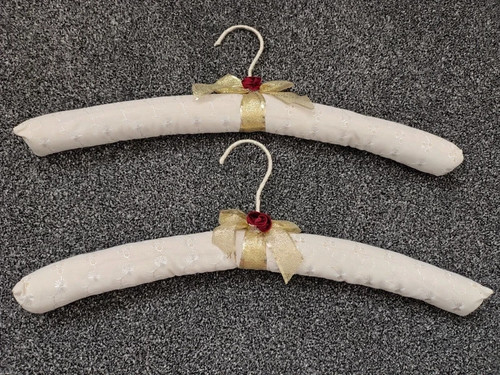Vintage coat hangers padded