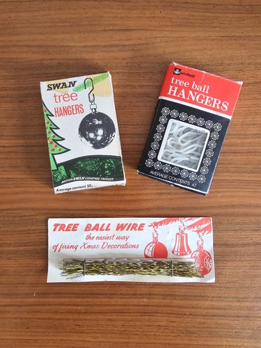 Vintage christmas tree hangers - christmas,