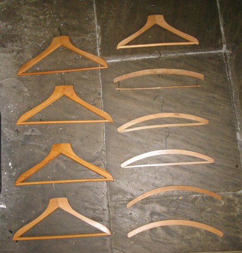 Vintage wooden wood coat - 10,