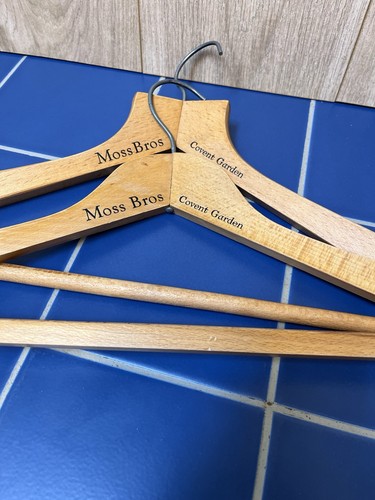 Moss bros wooden hangers - bros,