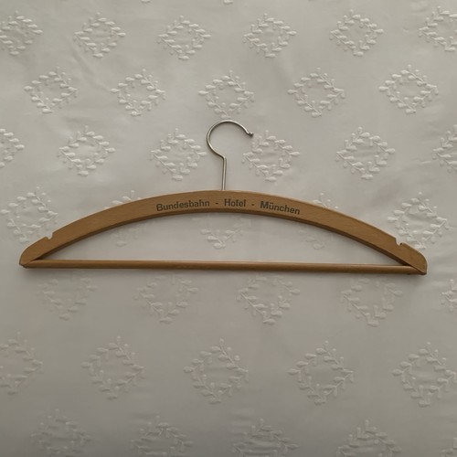 Vintage wooden coat hanger - wooden,