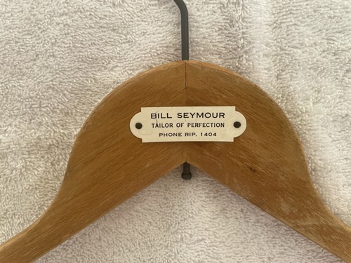 Vintage wooden coat hanger - vintage,