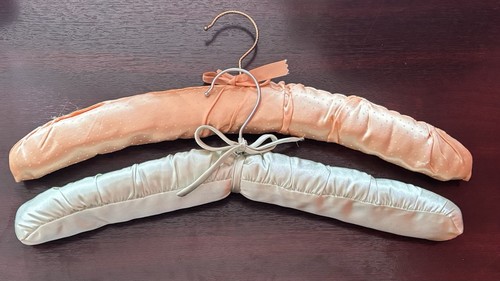 Vintage padded coat hangers - vintage,