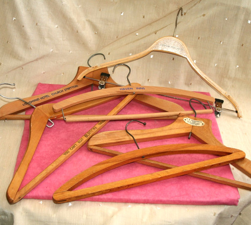 Six vintage wooden - six,