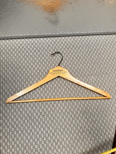 Vintage wooden hanger - vintage,