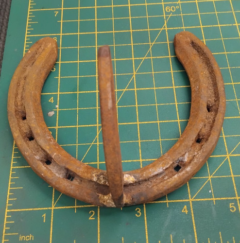Vintage horseshoe wall hook - vintage,
