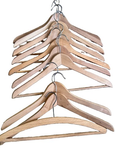 Vintage wood hangers 10 - wood,